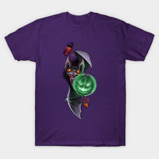 Halloween Bat with Pumpkin T-Shirt